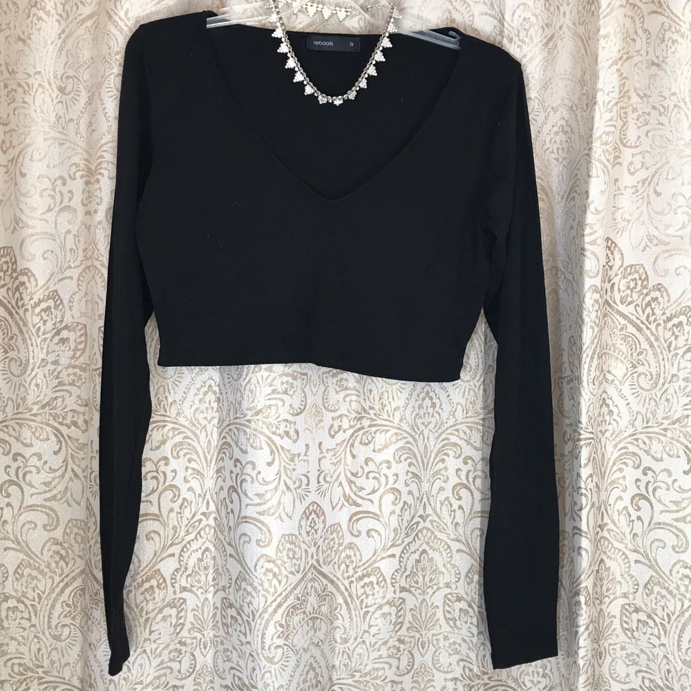 ♥️♥️♥️Long sleeve crop top! ♥️♥️♥️